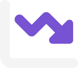 Poor revenue growth icon